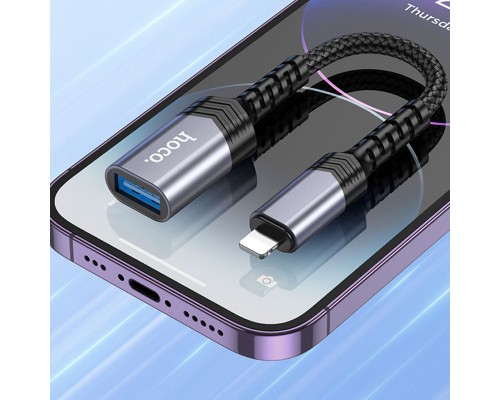 Переходник Hoco UA24 Lightning male to USB female 2.0 (00000067539_1)