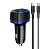 АЗУ Borofone BZ14A PD20W+QC3.0 (1Type-C/1USB/3A) + Type-C to Type-C (00000056329_1)