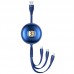 Дата кабель Usams US-SJ508 U69 3IN1 Retractable Cable 1m (00000049214_2)