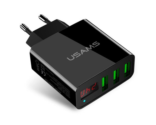СЗУ USAMS US-CC035 с дисплеем (3USB 2.4A) (00000029751_2)