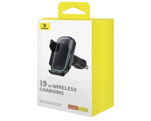 Автодержатель с БЗУ Baseus Milky Way Pro Wireless Charging Electric Car Mount 15W (C40357000111-0) (00000070595_1)