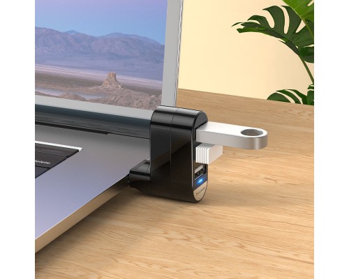 Переходник HUB Borofone DH3 three-port USB splitter (00000056870_1)