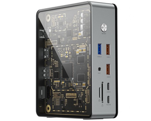Переходник HUB WIWU Matrix docking station 16in1 W1601 (00000071965_1)