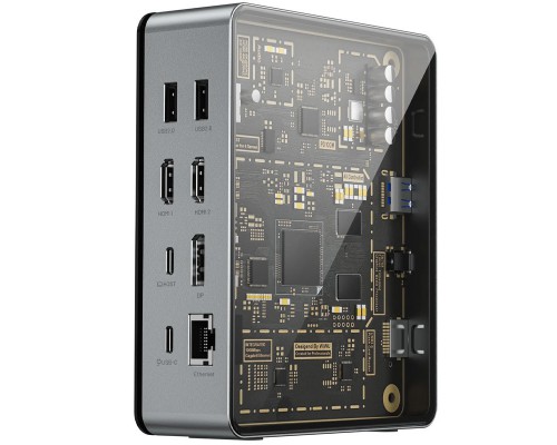 Переходник HUB WIWU Matrix docking station 16in1 W1601 (00000071965_1)