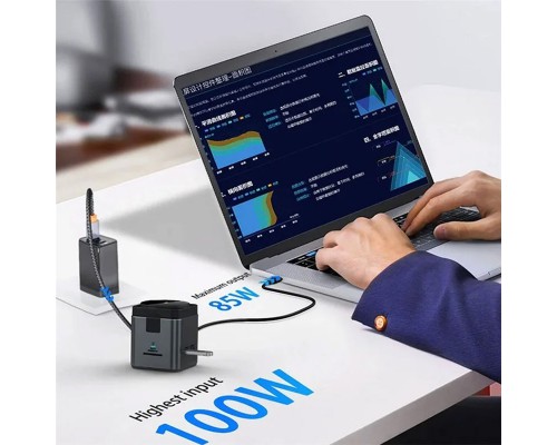 БЗУ + HUB WIWU Wi-W025 Cube 9in1 USB-C (00000071966_1)