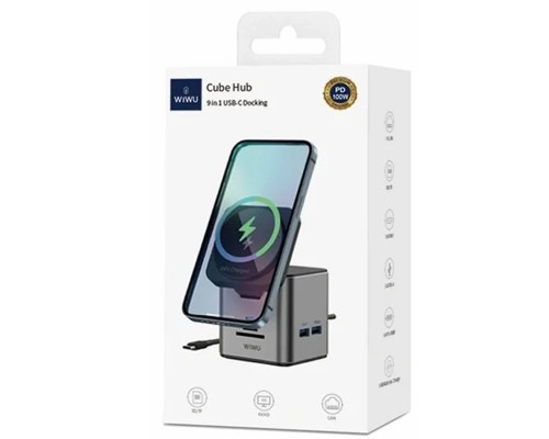 БЗУ + HUB WIWU Wi-W025 Cube 9in1 USB-C (00000071966_1)