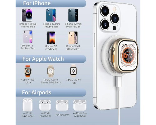 БЗУ WIWU Wi-W027 3 in 1 wireless charger (00000071974_1)