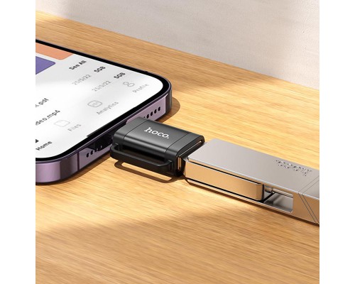 Переходник Hoco UA31A OTG Lightning male to USB female (00000073146_1)
