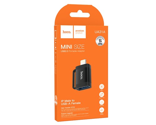 Переходник Hoco UA31A OTG Lightning male to USB female (00000073146_1)