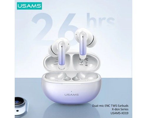 Беспроводные TWS наушники Usams-XD19 X-don Series ENC BT 5.3 (00000070751_3)