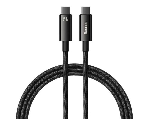 Дата кабель Baseus Tungsten Gold Type-C to Type-C Cable 240W (1m) (CAWJ04000) (00000070523_1)