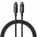 Дата кабель Baseus Tungsten Gold Type-C to Type-C Cable 240W (1m) (CAWJ04000) (00000070523_1)