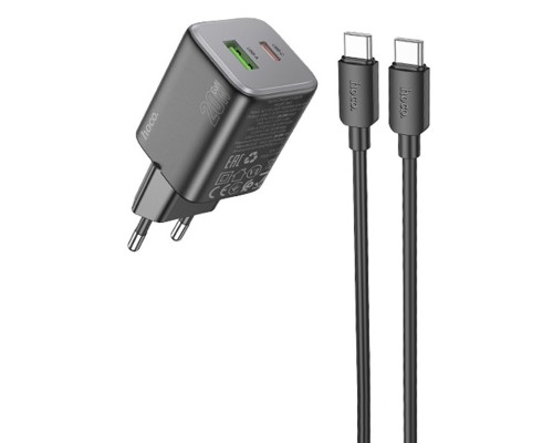 СЗУ Hoco N41 Almighty PD20W+QC3.0 + Type-C to Type-C (00000071095_2)