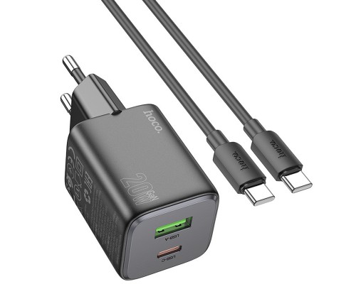 СЗУ Hoco N41 Almighty PD20W+QC3.0 + Type-C to Type-C (00000071095_2)