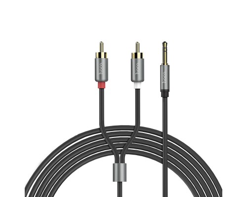 Аудио кабель Aux Hoco UPA10 Lotus Double RCA Audio 3.5 mm (1,5м) (00000032941_1)