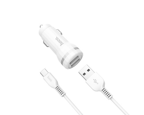 АЗУ Hoco Z27 Staunch (2USB 2.4A) (+кабель Type-C) (00000030783_1)