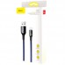 Дата кабель Baseus C-shaped (со световым индикатором) USB to Lightning 2.4A (1m) (CALCD) (00000027364_2)