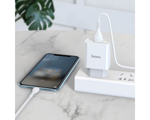 СЗУ HOCO C81A (1USB/2.1A) + Type-C (00000042360_1)