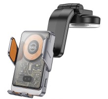 Автодержатель с БЗУ Hoco HW8 Transparent Discovery Edition (center console) (00000067520_1)