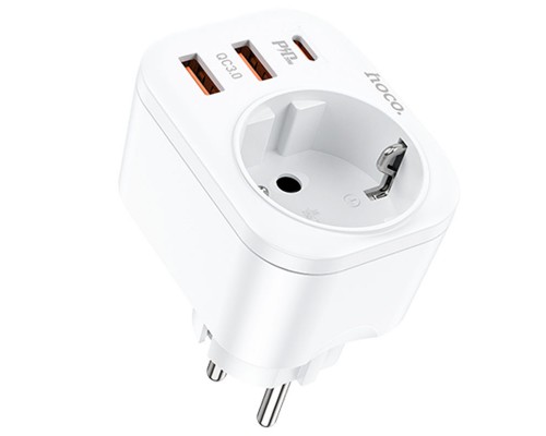 СЗУ Hoco NS3 Multifunctional PD20W (2USB/1Type-C/1xSocket) (00000064566_2)