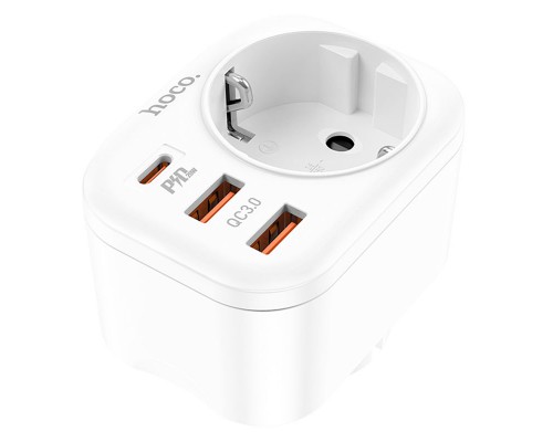 СЗУ Hoco NS3 Multifunctional PD20W (2USB/1Type-C/1xSocket) (00000064566_2)
