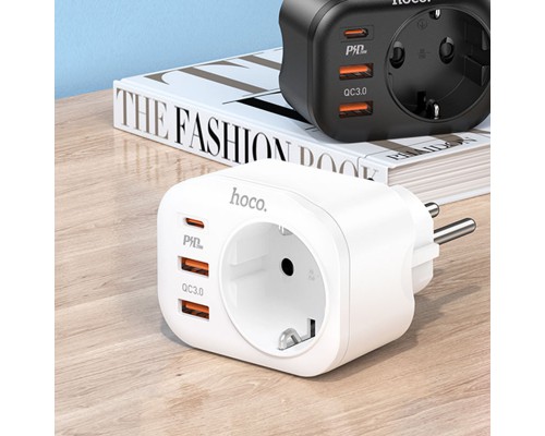 СЗУ Hoco NS3 Multifunctional PD20W (2USB/1Type-C/1xSocket) (00000064566_2)
