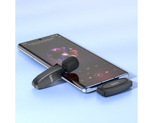 Петличный беспроводной микрофон Hoco L15 Crystal Type-C (00000064617_1)