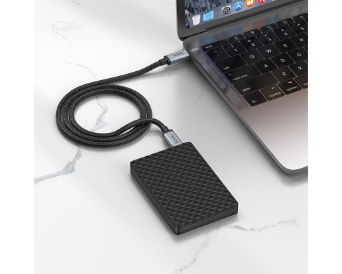 Дата кабель Hoco US06 Type-C to Type-C 100W USB3.2 20Gbps (2m) (00000064567_1)