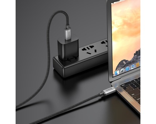 Дата кабель Hoco US06 Type-C to Type-C 100W USB3.2 20Gbps (1m) (00000064568_1)