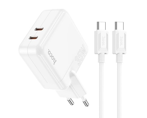 СЗУ Hoco C110A Lucky PD35W (2 Type-C) + Type-C to Type-C (00000064586_1)