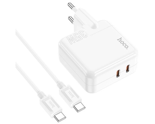 СЗУ Hoco C110A Lucky PD35W (2 Type-C) + Type-C to Type-C (00000064586_1)