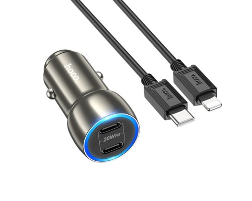 АЗУ Hoco Z48 Tough 40W (2Type-C) + Type-C to Lightning (00000064590_1)