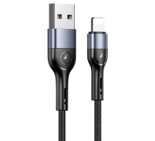 Дата кабель Usams US-SJ448 U55 Aluminum Alloy Braided USB to Lightning (1m) (00000062675_1)