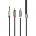 Аудио кабель Aux Hoco UPA10 Lotus Double RCA Audio 3.5 mm (1,5м) (00000032941_1)