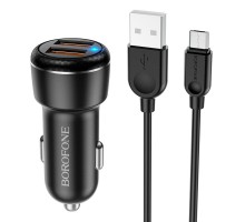 АЗУ Borofone BZ17 QC3.0 (2USB/3A) + MicroUSB (00000055340_1)