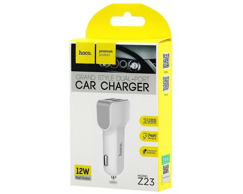 АЗУ Hoco Z23 Grand Style 2.4A 2USB (00000050480_1)