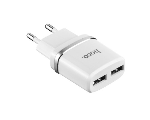 СЗУ Hoco C12 Charger + Cable Lightning 2.4A 2USB (00000034604_3)
