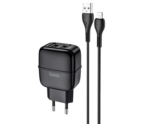 СЗУ Hoco C77A (2USB/2.4A) + Lightning (00000039231_2)