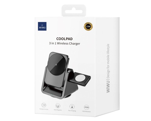 БЗУ WIWU Wi-W018 3 in 1 wireless charger (00000068521_2)