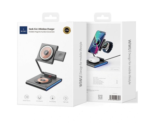БЗУ WIWU Wi-W023 3 in 1 wireless charger (00000068575_2)