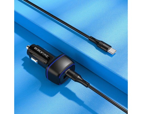 АЗУ Borofone BZ14A PD20W+QC3.0 (1Type-C/1USB/3A) + Type-C to Type-C (00000056329_1)