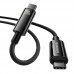 Дата кабель Baseus Tungsten Gold Type-C to Type-C Cable 240W (3m) (CAWJ040020) (00000074765_1)