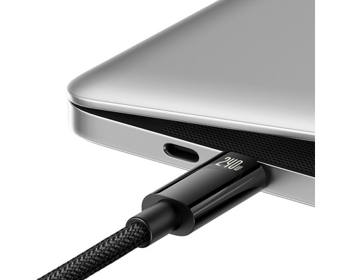 Дата кабель Baseus Tungsten Gold Type-C to Type-C Cable 240W (3m) (CAWJ040020) (00000074765_1)