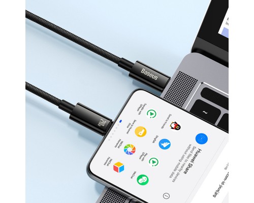 Дата кабель Baseus Tungsten Gold Type-C to Type-C Cable 240W (3m) (CAWJ040020) (00000074765_1)