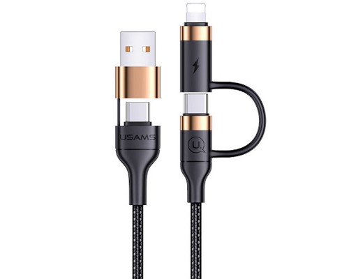 Дата кабель Usams US-SJ483 U62 USB + Type-C to Type-C + Lightning PD (1.2m) (00000049222_1)
