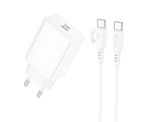 СЗУ Borofone BA21A Pro Long journey PD20W (1USB-C) + Type-C to Type-C (00000074958_1)