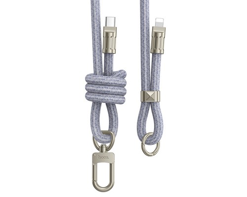 Дата кабель-шнурок Hoco GH7 Elegant Type-C to Lightning (1.8m) (00000074149_1)