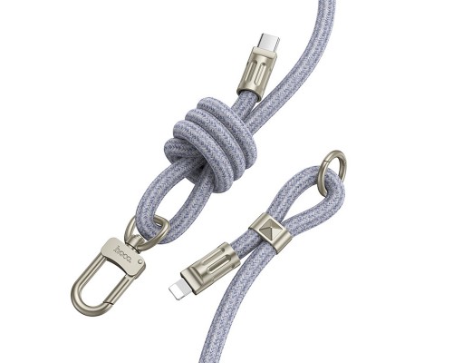 Дата кабель-шнурок Hoco GH7 Elegant Type-C to Lightning (1.8m) (00000074149_1)