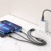 Дата кабель Hoco X76 4in1 2xLightning + Type-C + MicroUSB (1m) (00000074151_1)