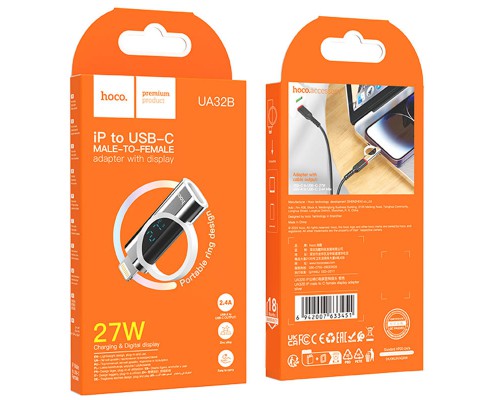 Переходник Hoco UA32B Lightning male to Type-C female display adapter (00000074154_1)
